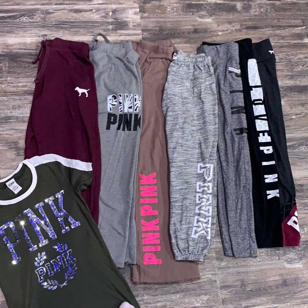 BUNDLE of PINK Brand leggings/sweats/t-shirt!